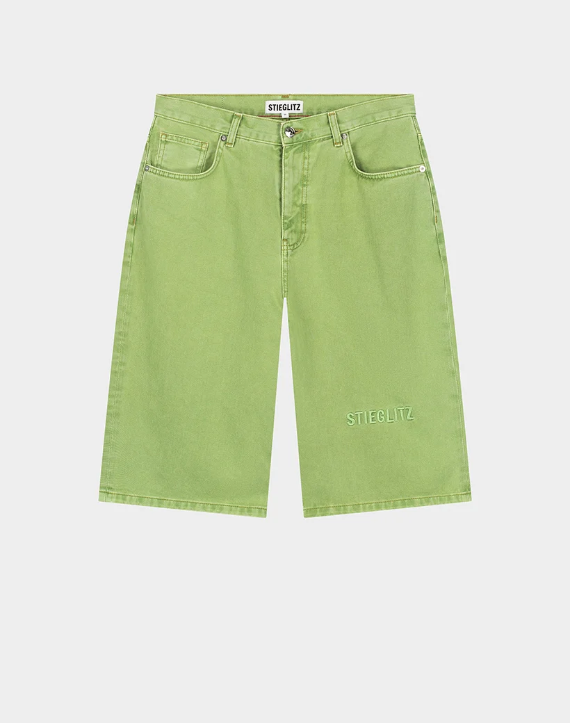 Alexio Denim Shorts | Green - Image 2