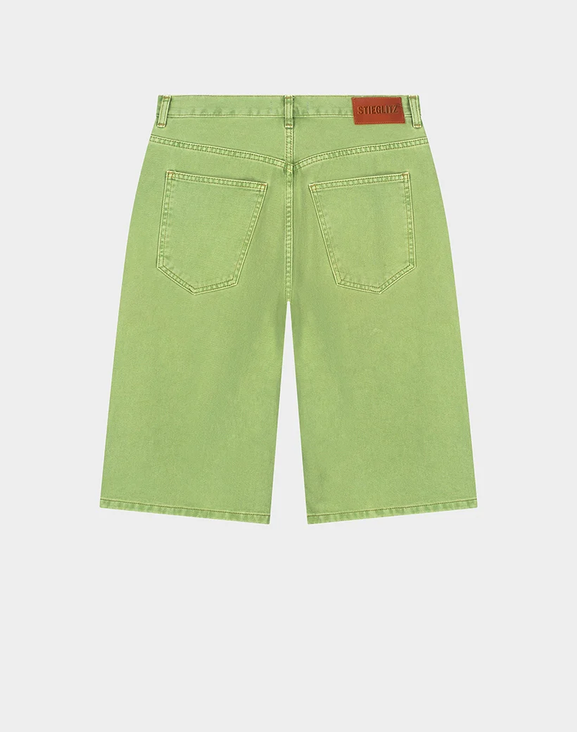 Alexio Denim Shorts | Green - Image 3