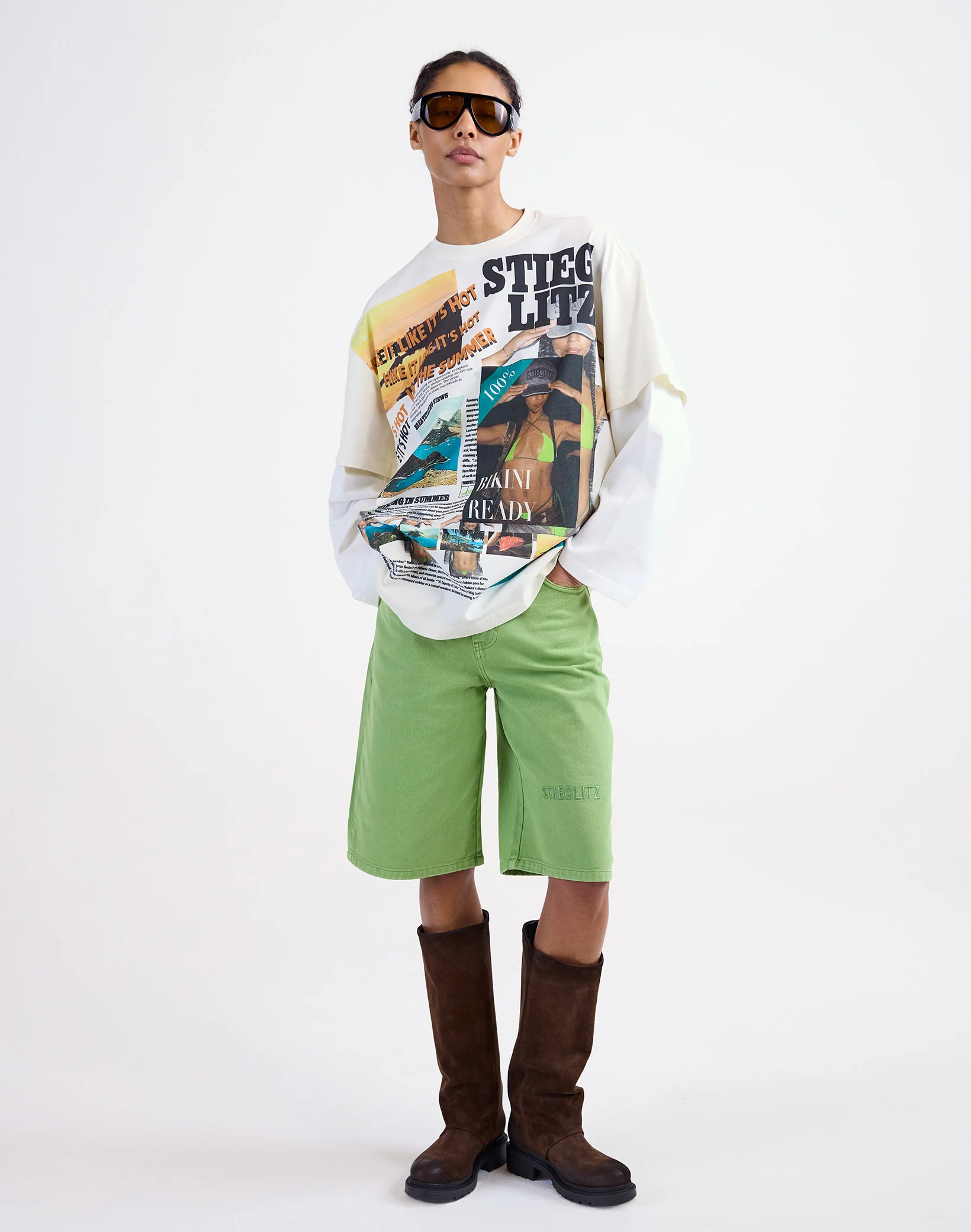 Alexio Denim Shorts | Green - Image 4