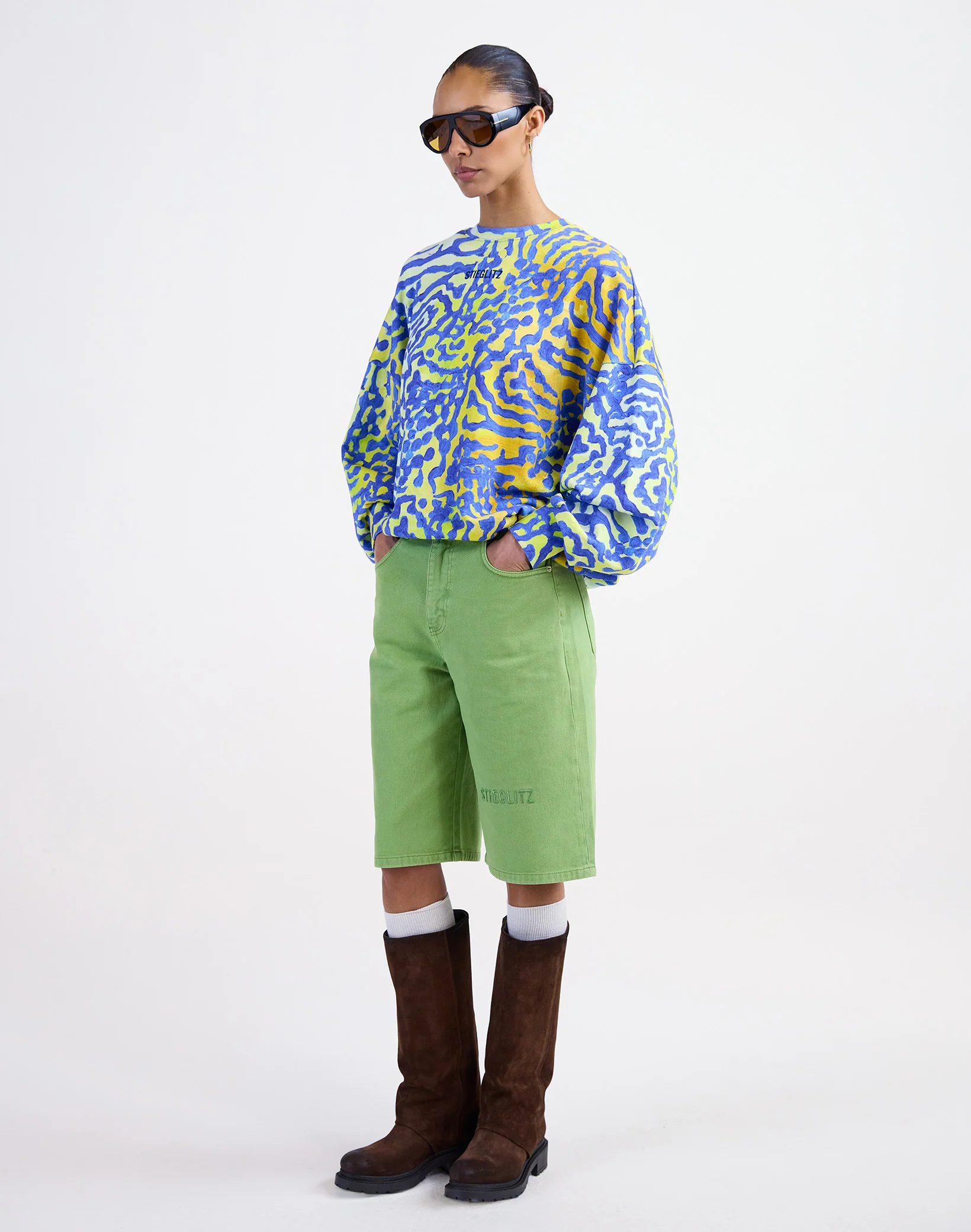 Alexio Denim Shorts | Green - Image 6