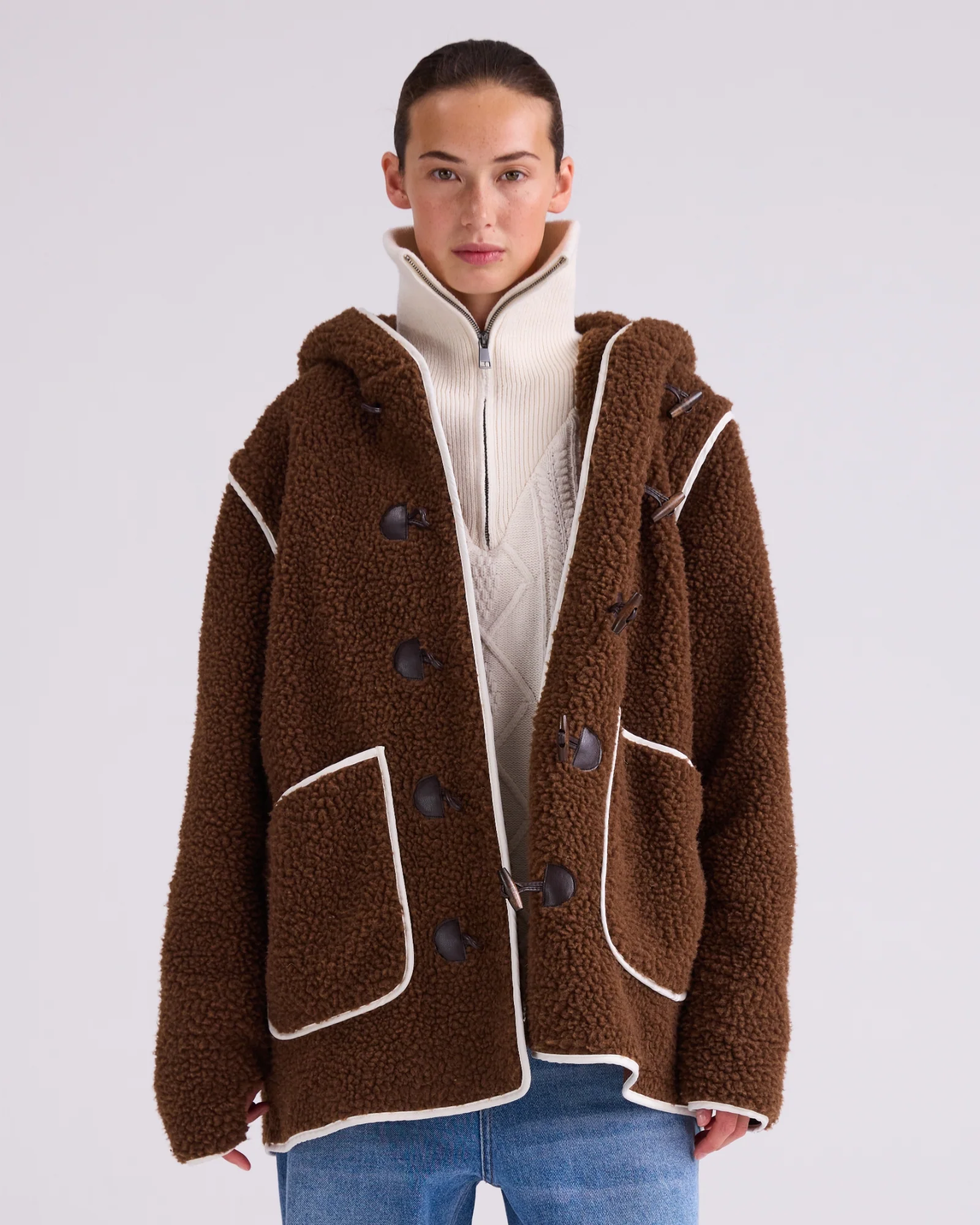 Alis Teddy Jacket | Brown - Image 3