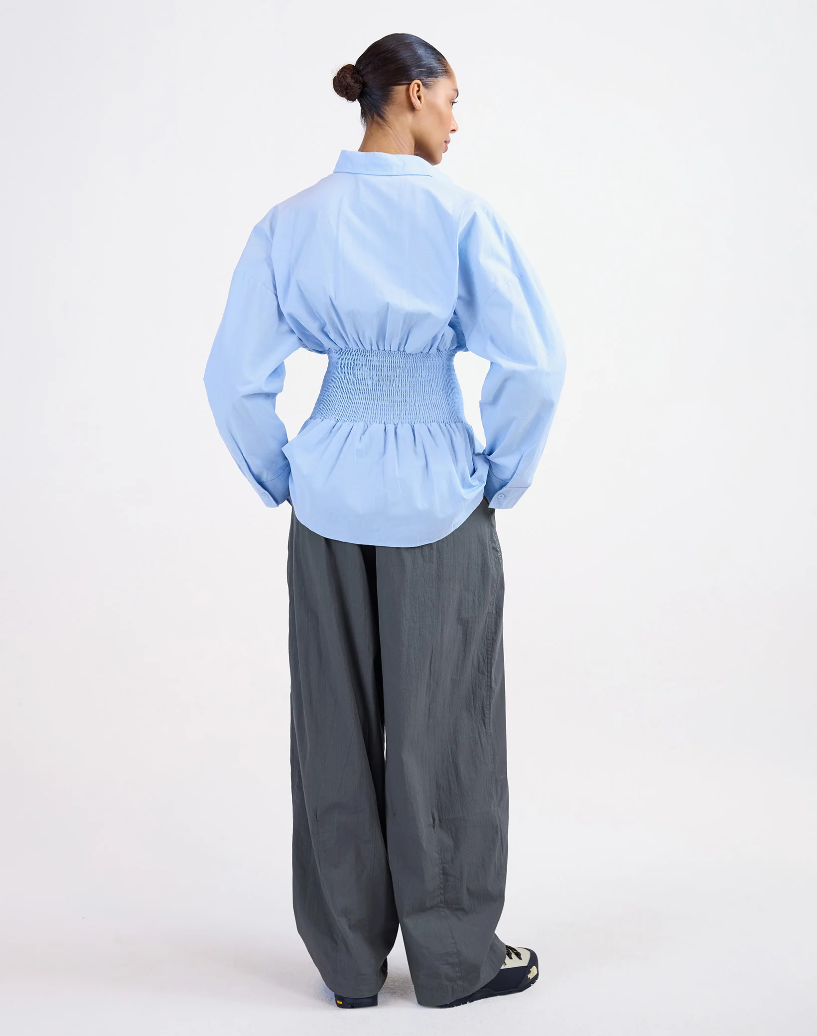 Amanda Smock Blouse | Blue - Image 2