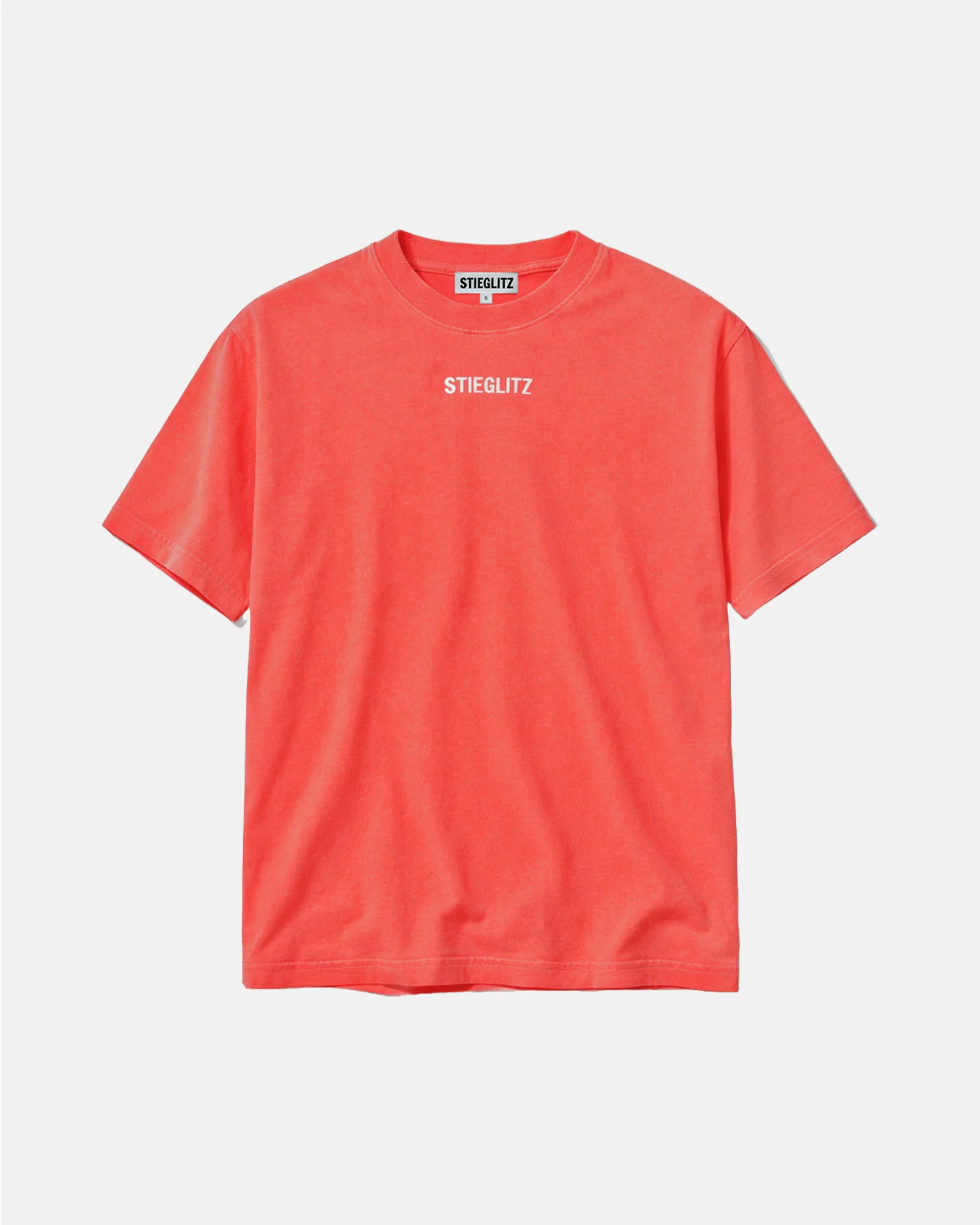 Basic Worn-out Oversized T-shirt | Coral - Image 2