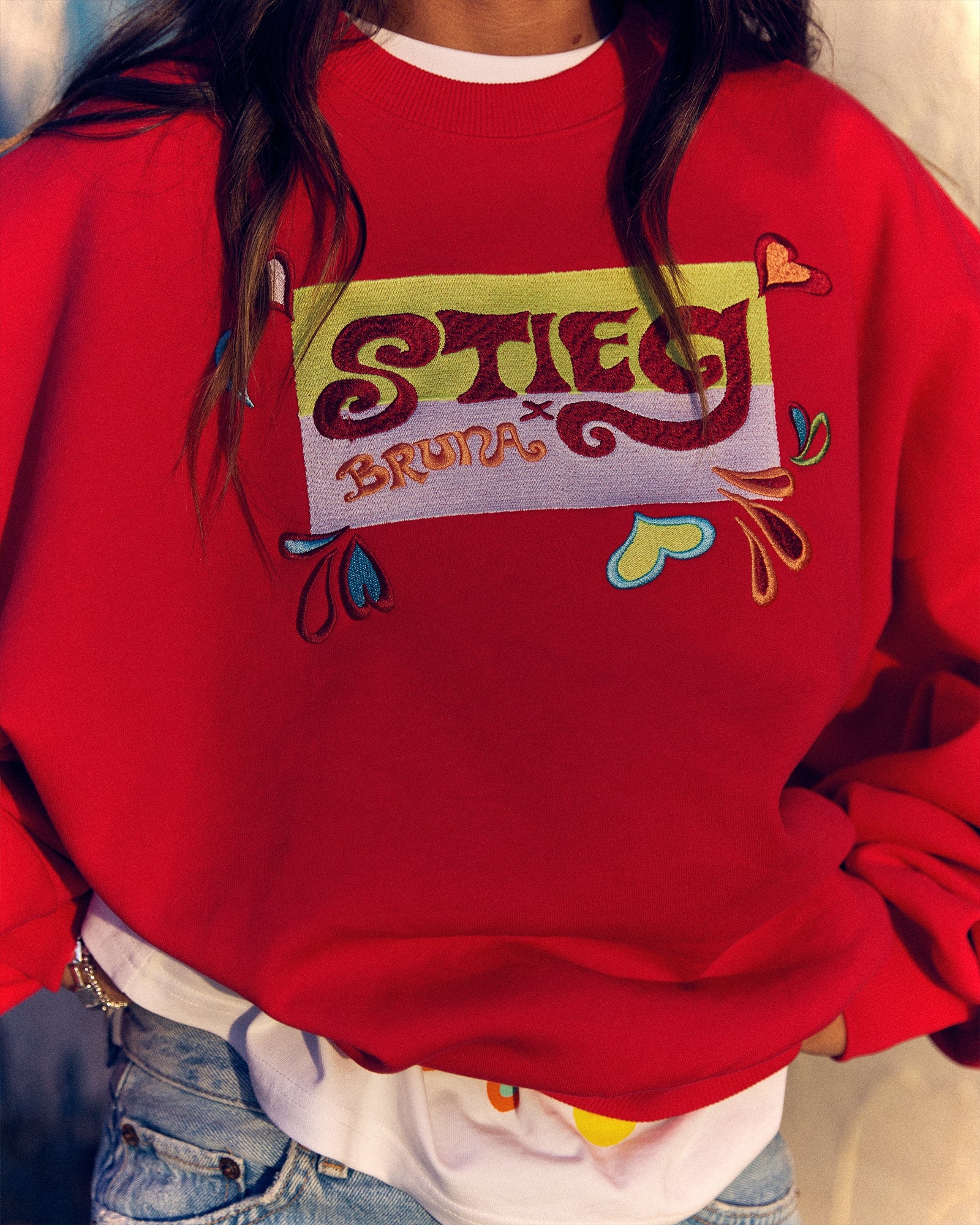 Beirut Oversized Sweater | Red - Image 2