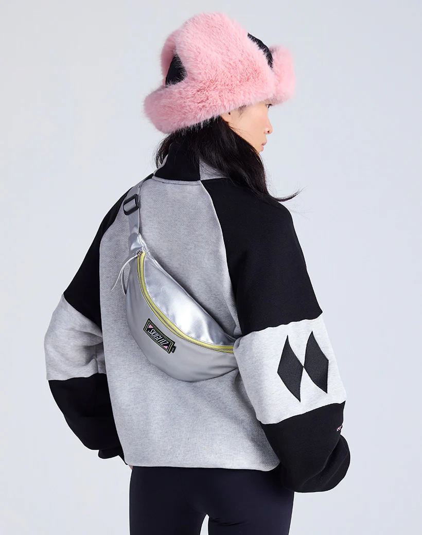 Carli Zip Up Sweater | Melange grey - Image 3