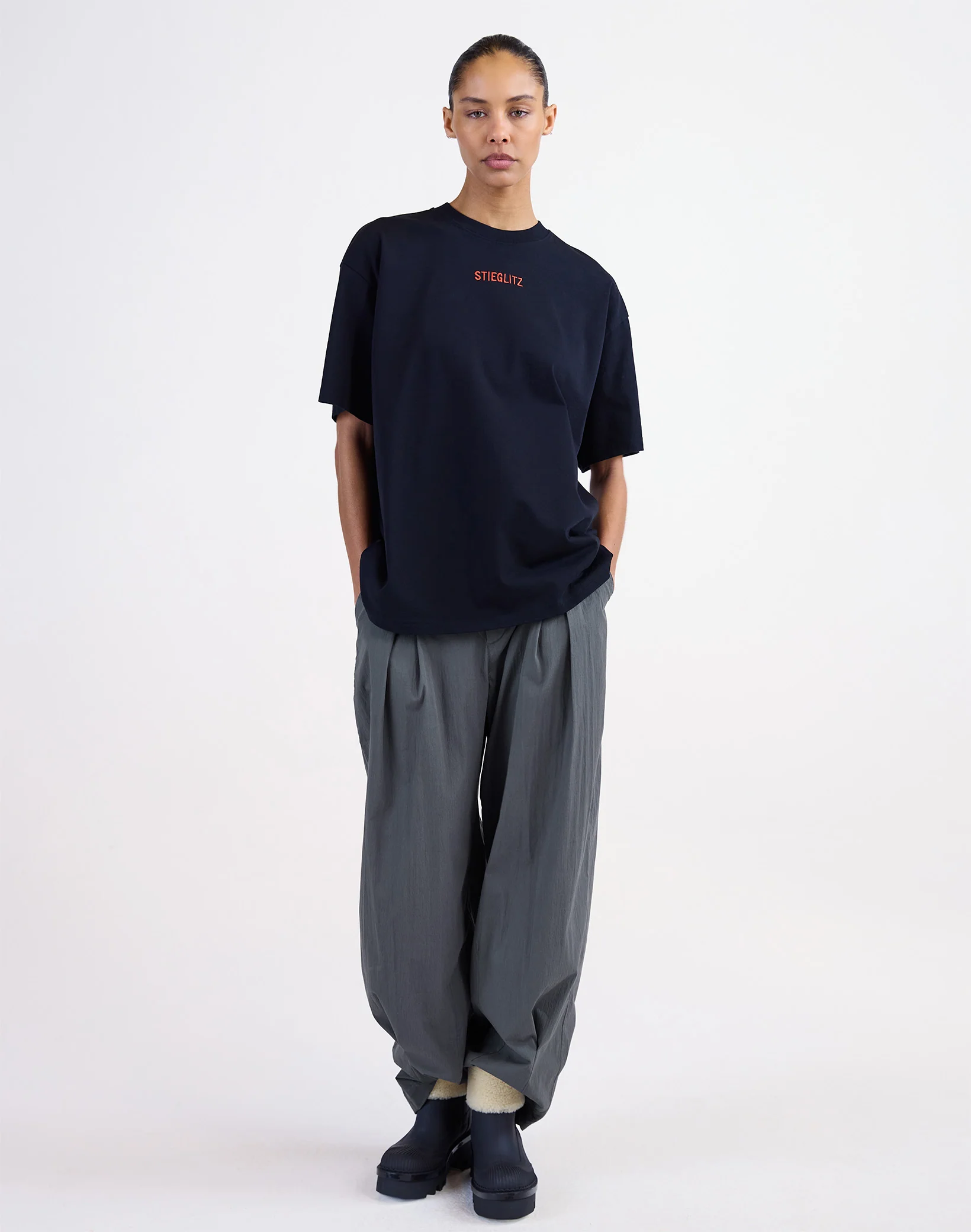 Ceira Oversized T-shirt | Black - Image 2