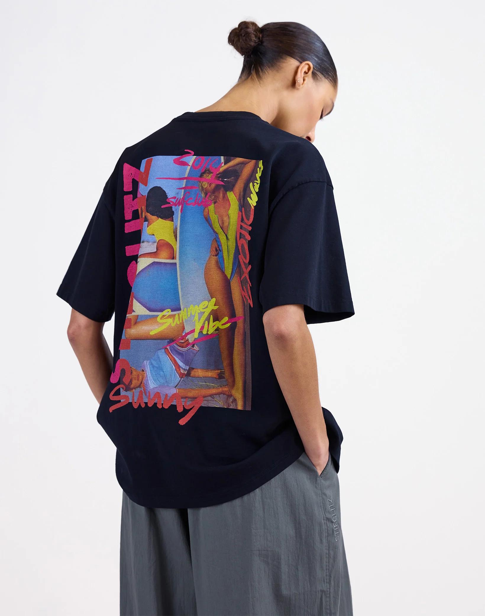 Ceira Oversized T-shirt | Black - Image 5
