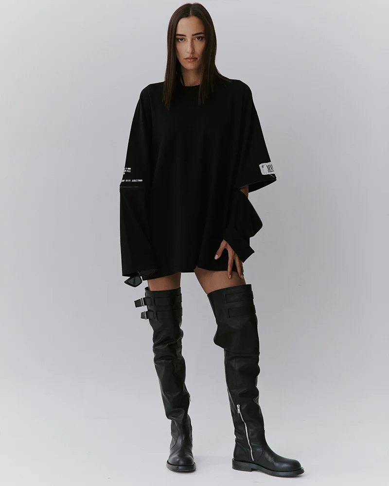 Chayenne Wide Skate Longsleeve | Black - Image 4