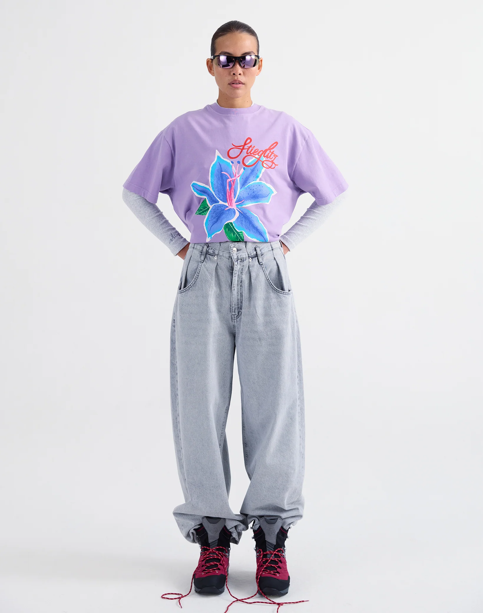 Claudia Oversized T-shirt | Purple - Image 2
