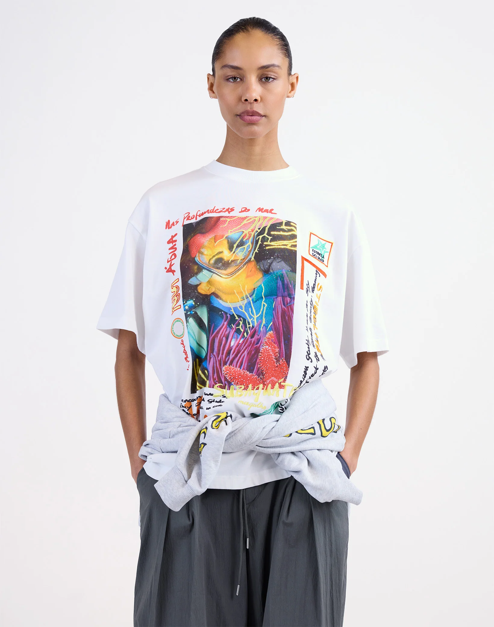 Erika Oversized T-shirt | White - Image 5