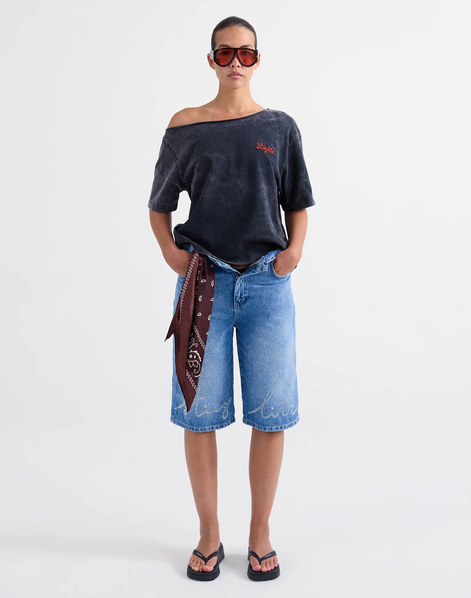 Fabio Bermuda Denim Shorts | Denim blue