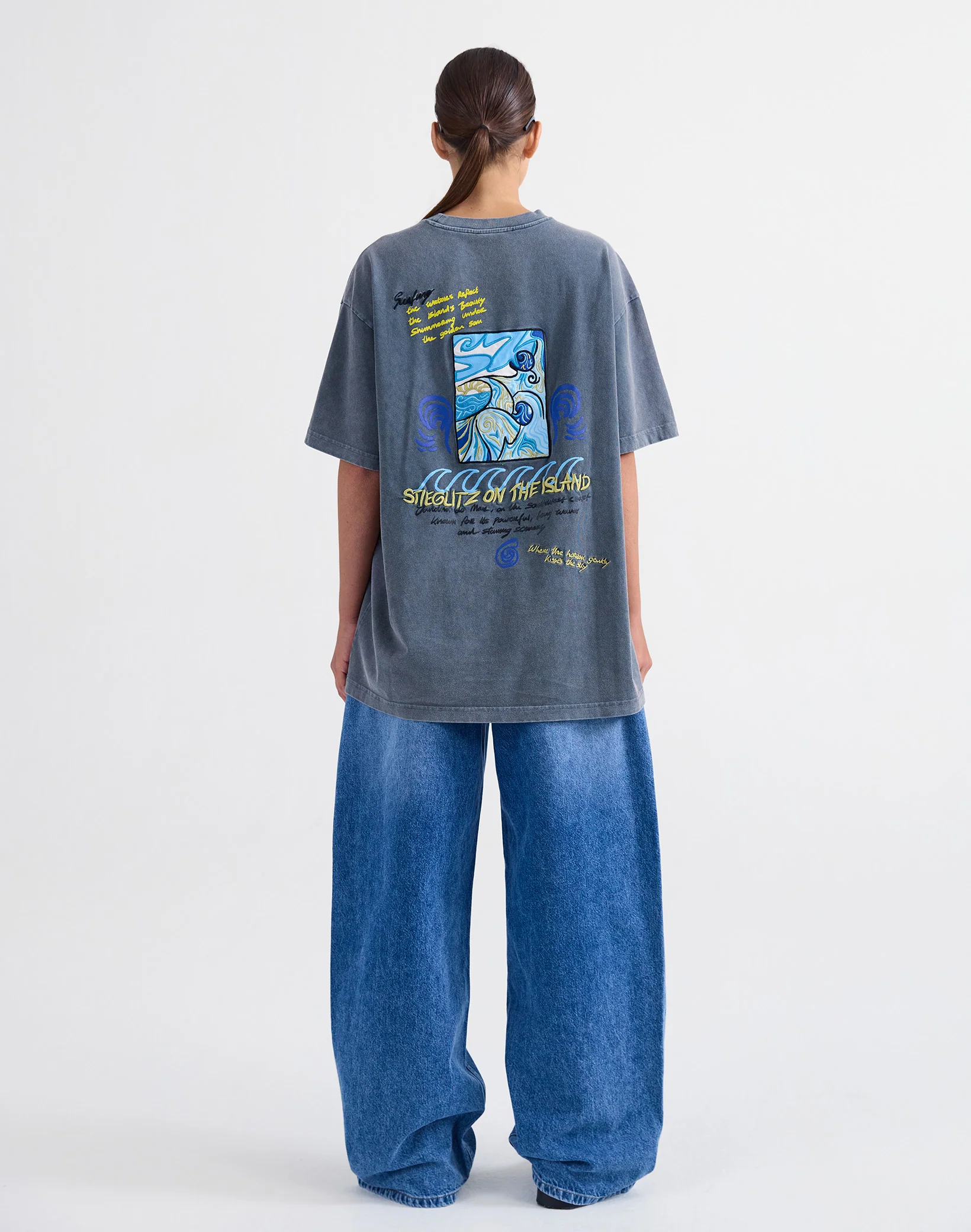 Fryda Oversized T-shirt | Grey - Image 6