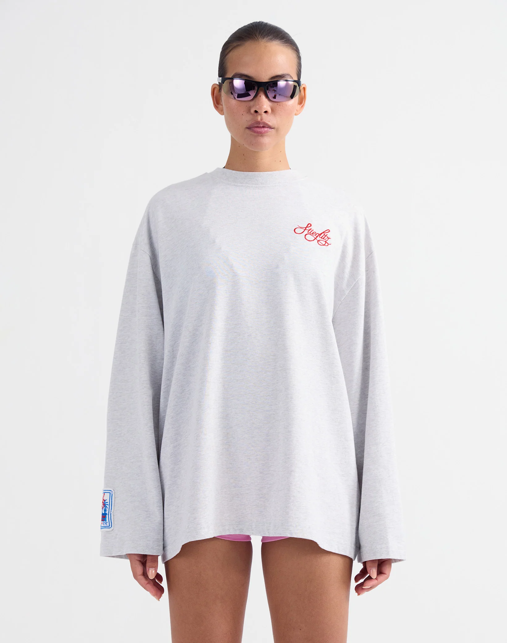 Itala Wide Skate Longsleeve | Grey - Image 7