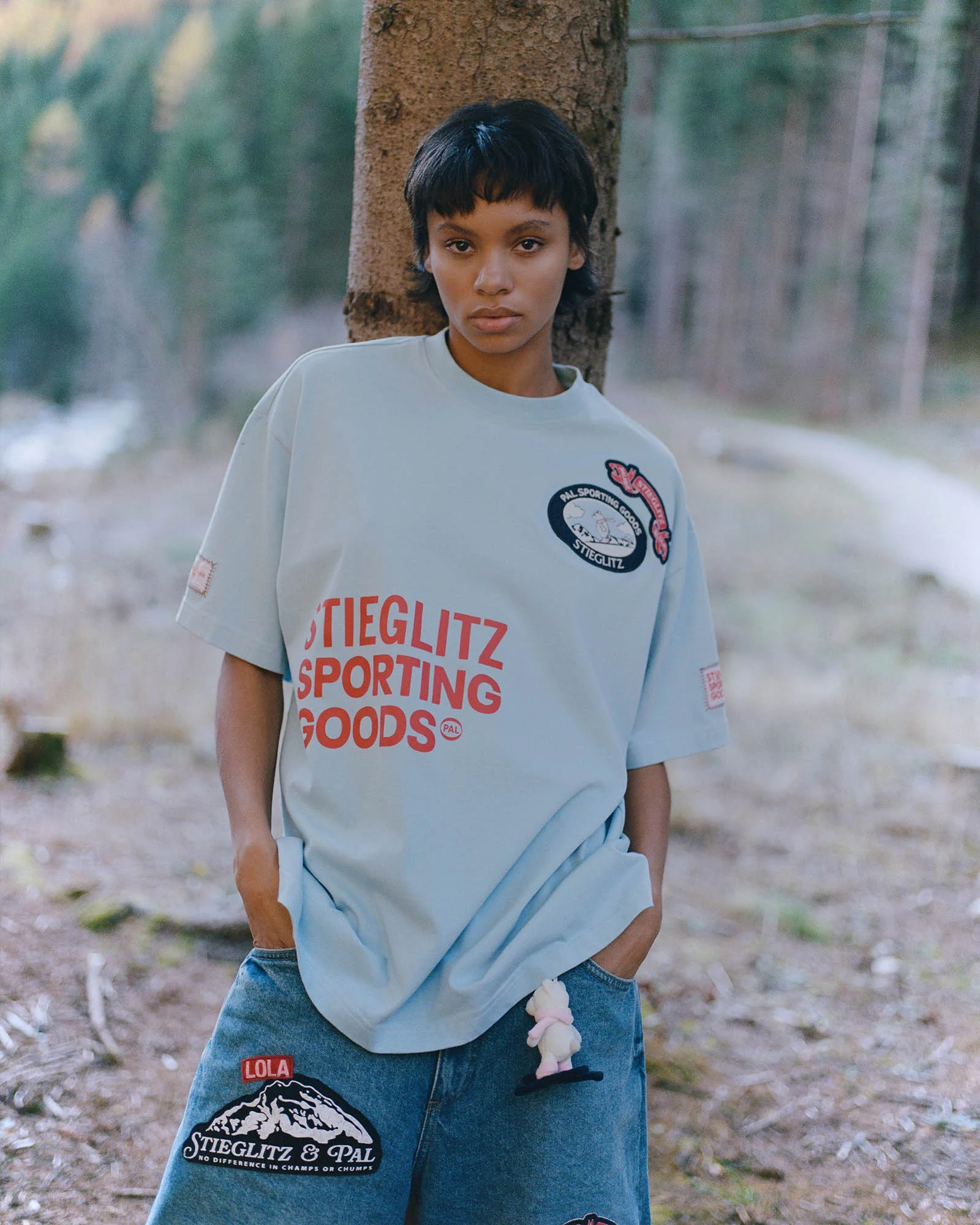 Jaimey Oversized T-shirt | Blue - Image 4