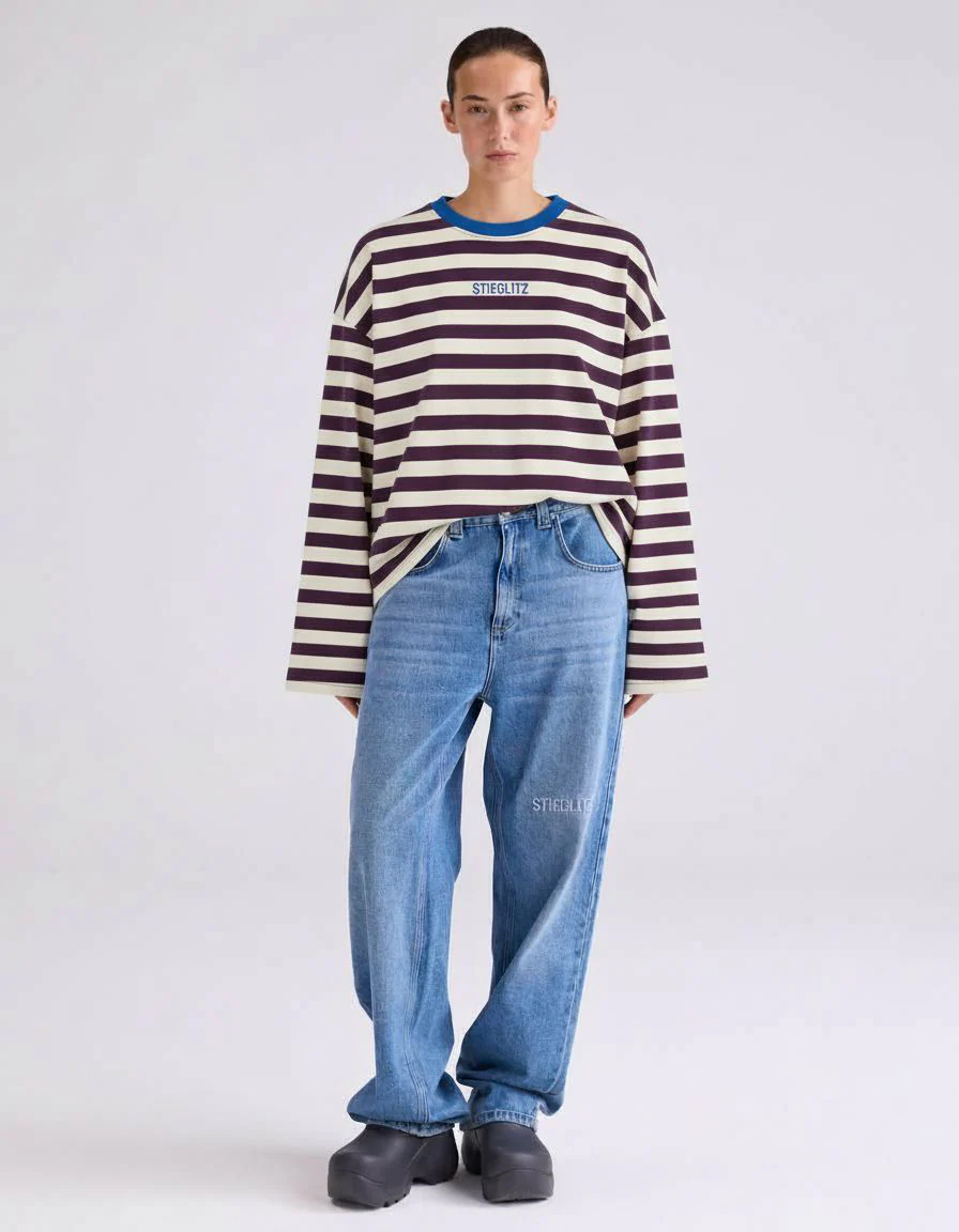 Janita Wide Skate Longsleeve | Burgundy - Image 3