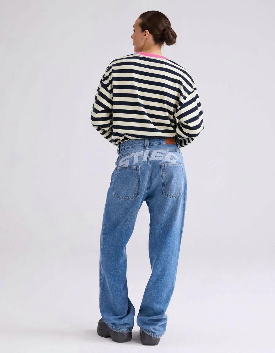 Janita Wide Skate Longsleeve | Navy blue - Image 3
