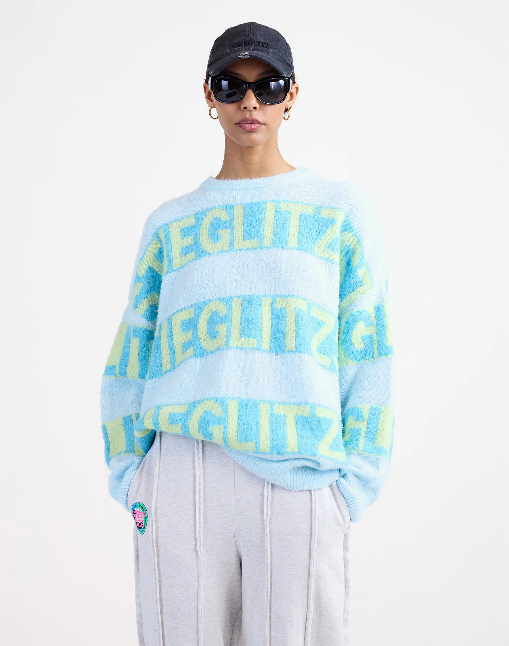 Keisa Knitted Sweater | Blue - Image 4