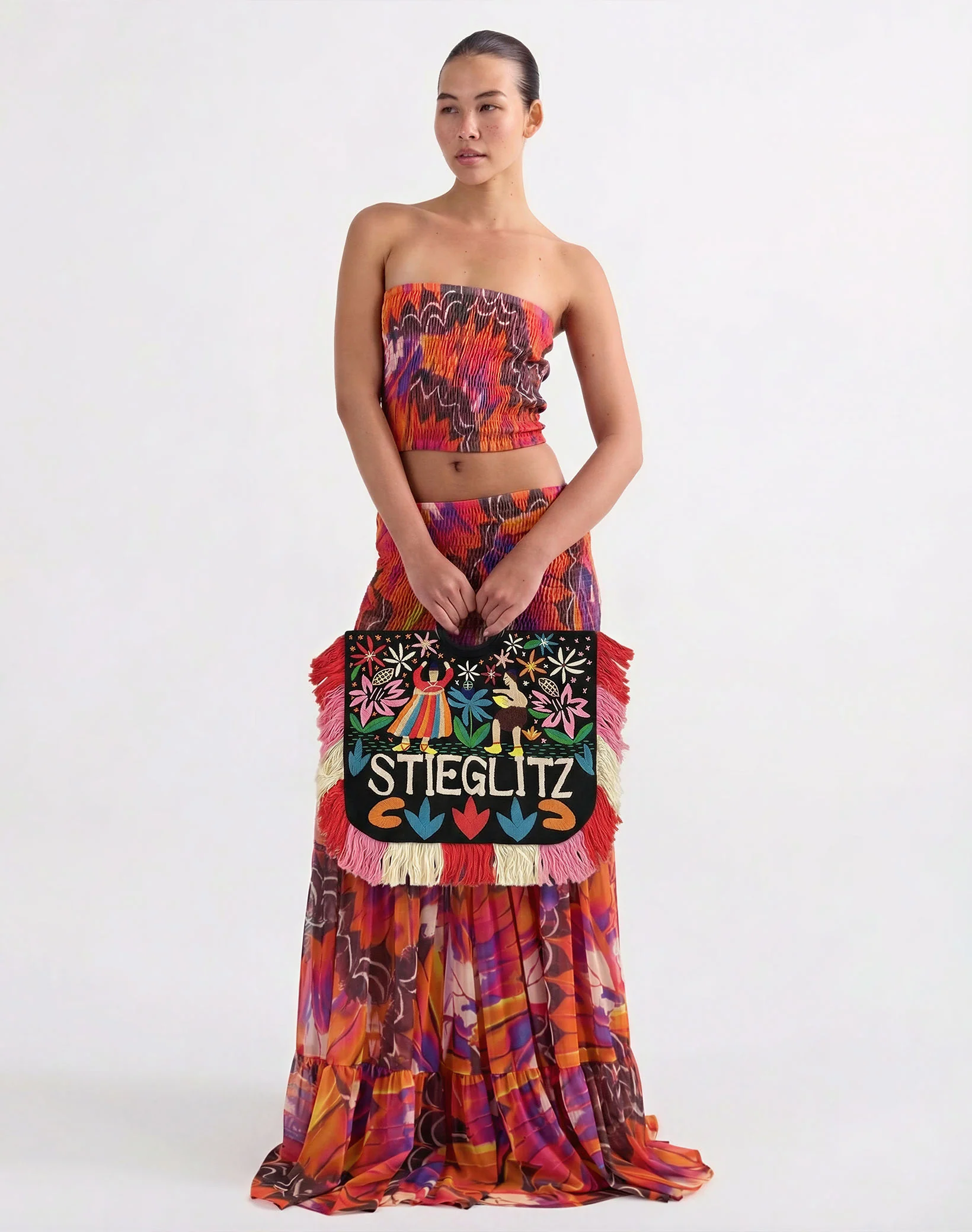 Kimia Smocked Bandeau Top | Multi - Image 2