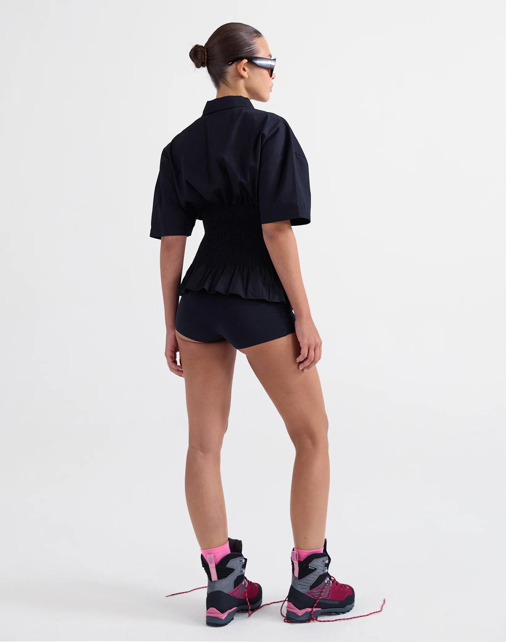 Kyla Smocked Blouse | Black - Image 2