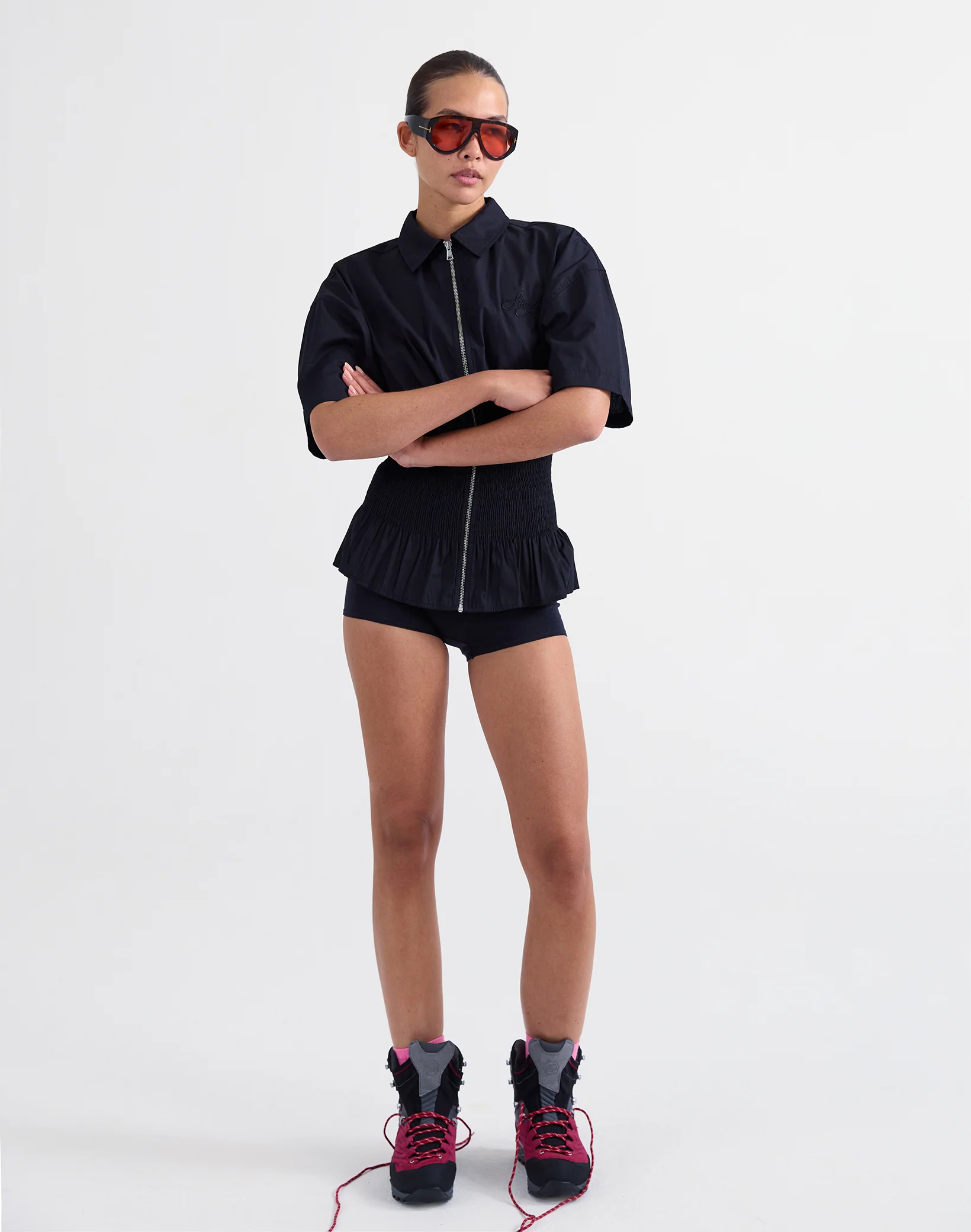 Kyla Smocked Blouse | Black - Image 5