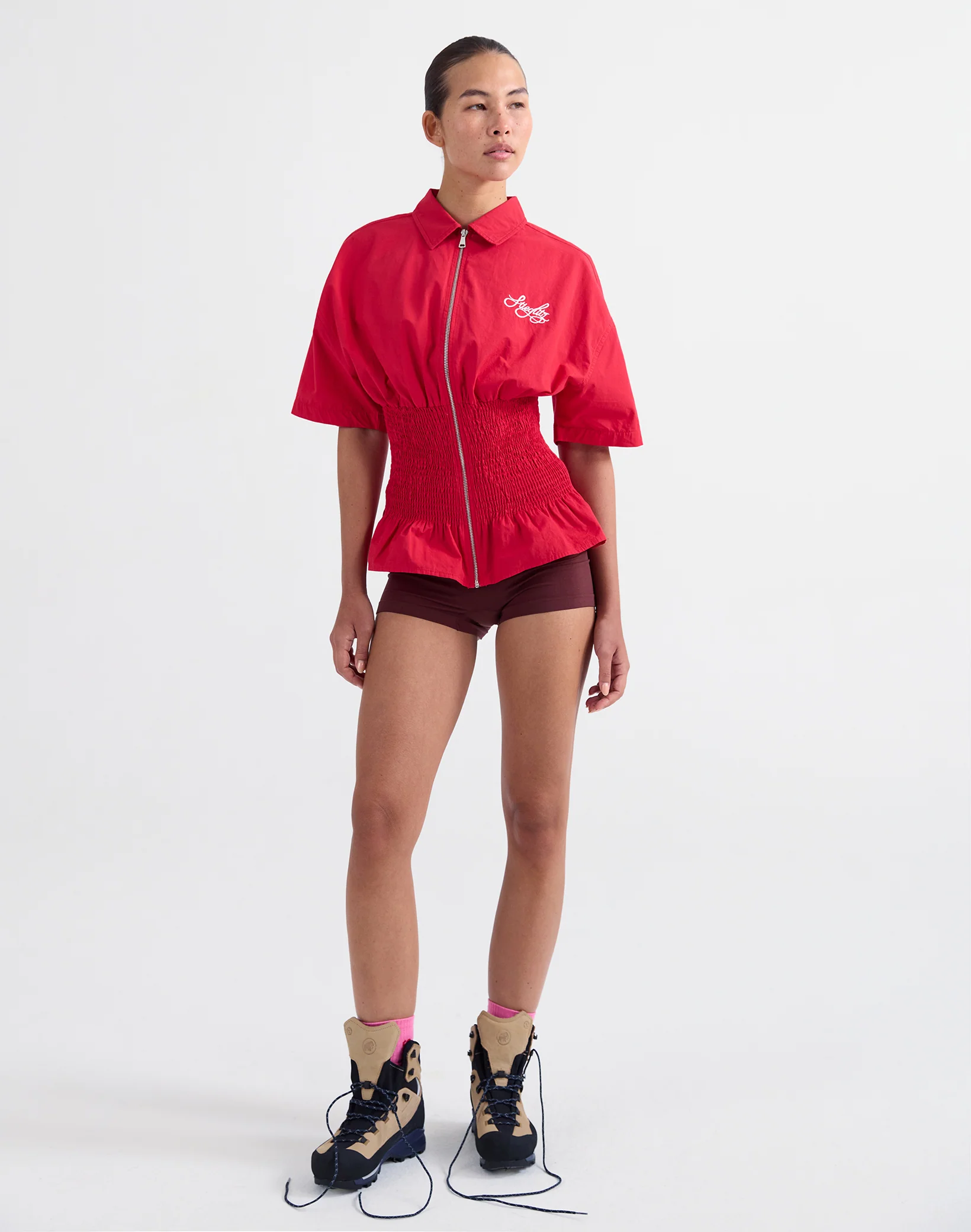 Kyla Smocked Blouse | Pink - Image 6