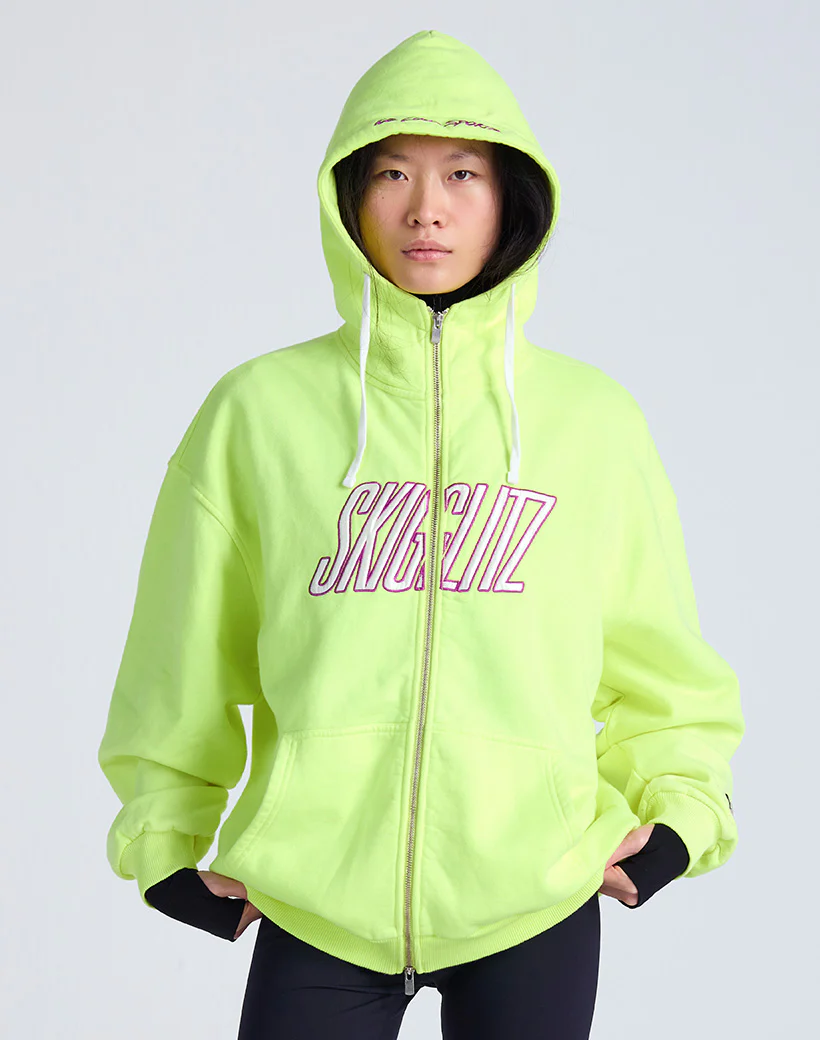 Lena Zipped Hoodie | Yellow - Image 4