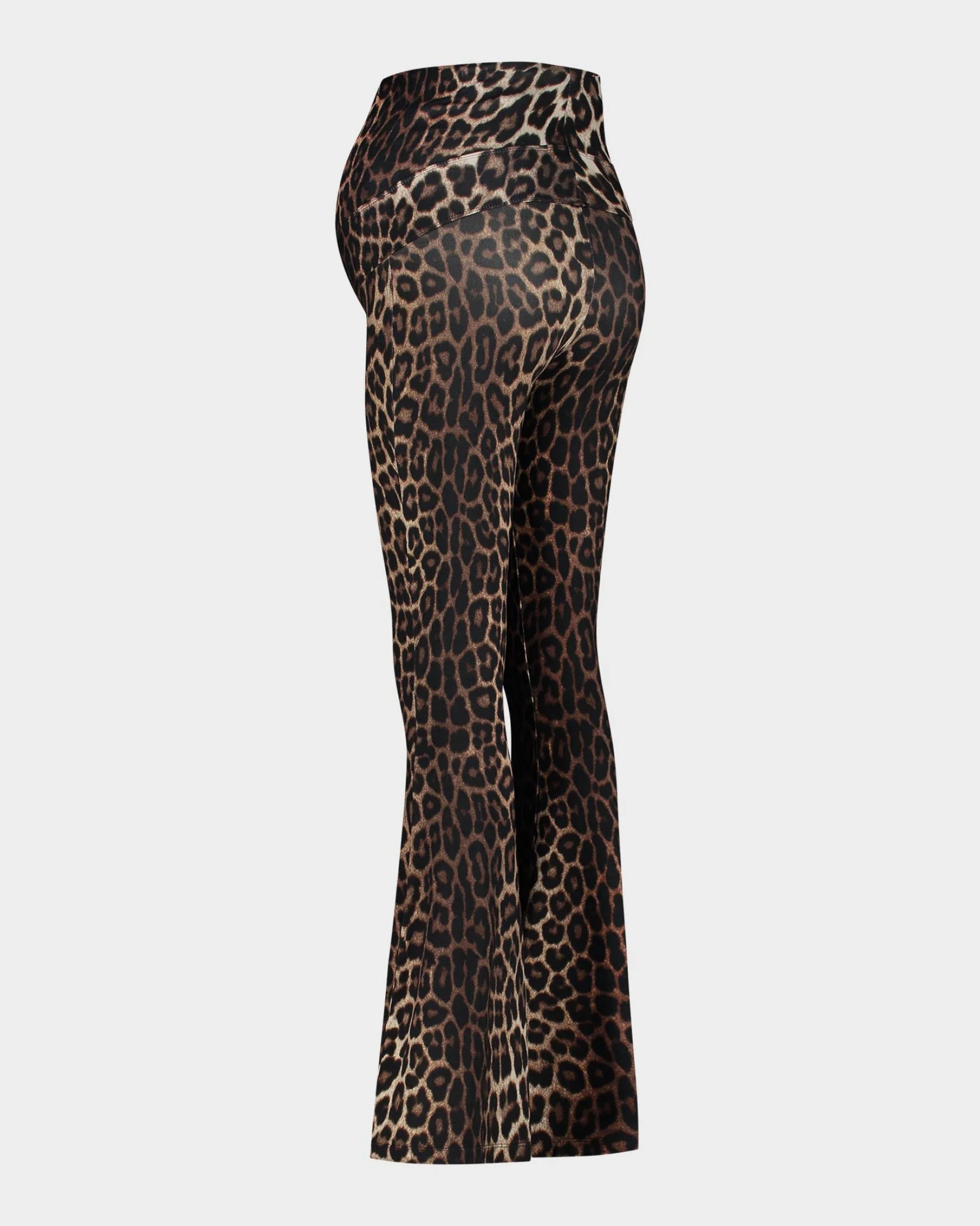 Leopard Maternity Flared Broek | Brown - Image 3