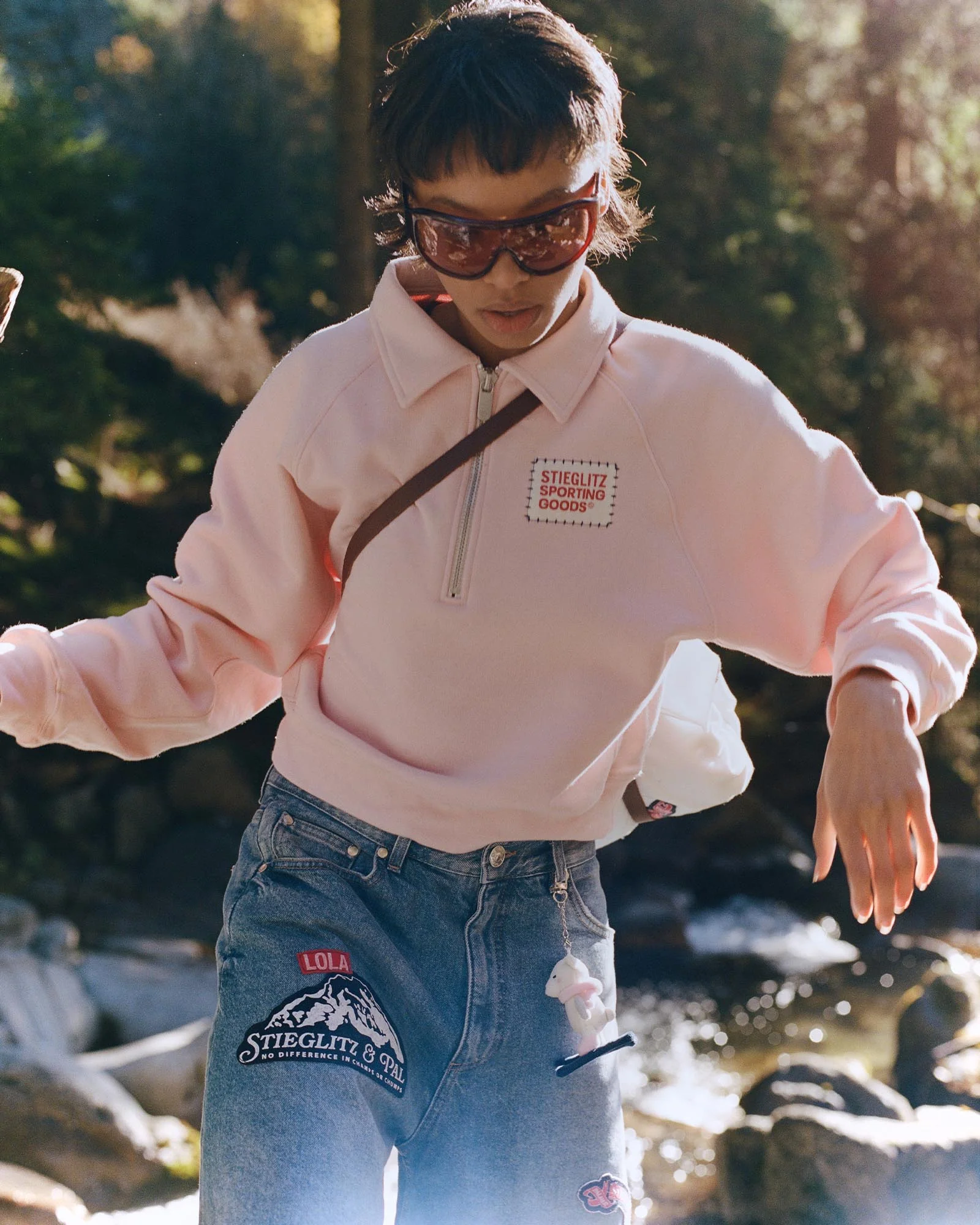 Lola Half Zip | Pink - Image 2