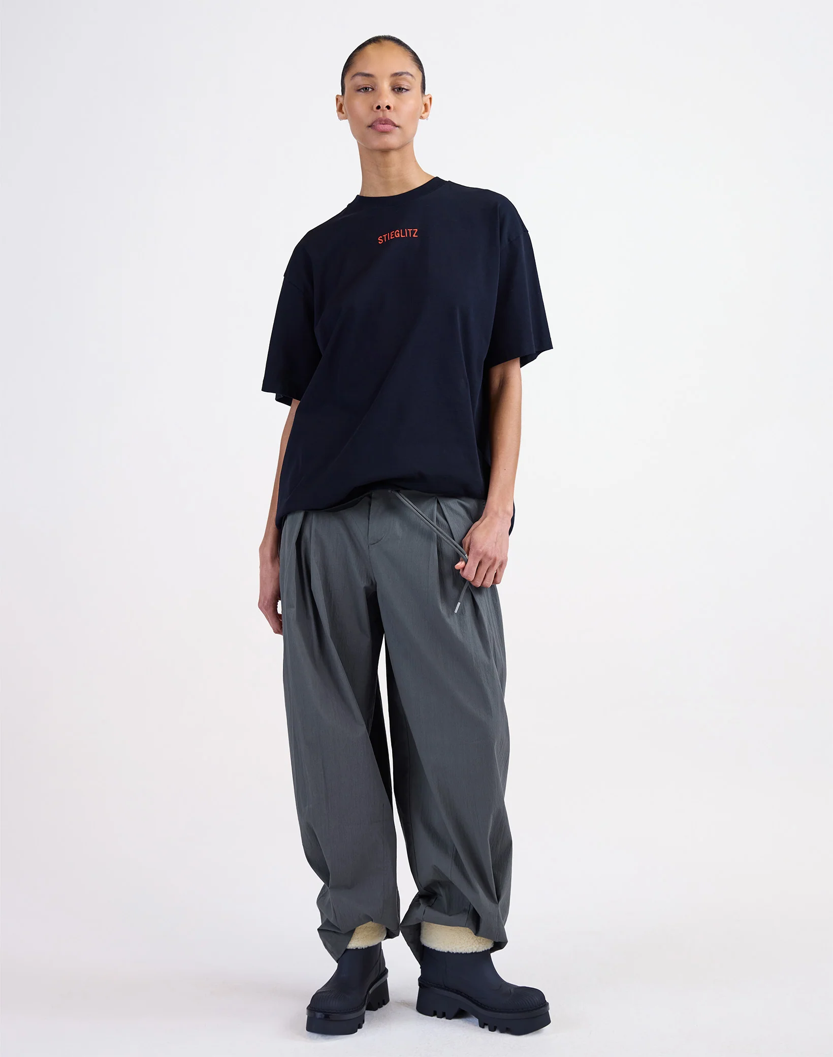 Maira Balloon Pants | Grey - Image 3