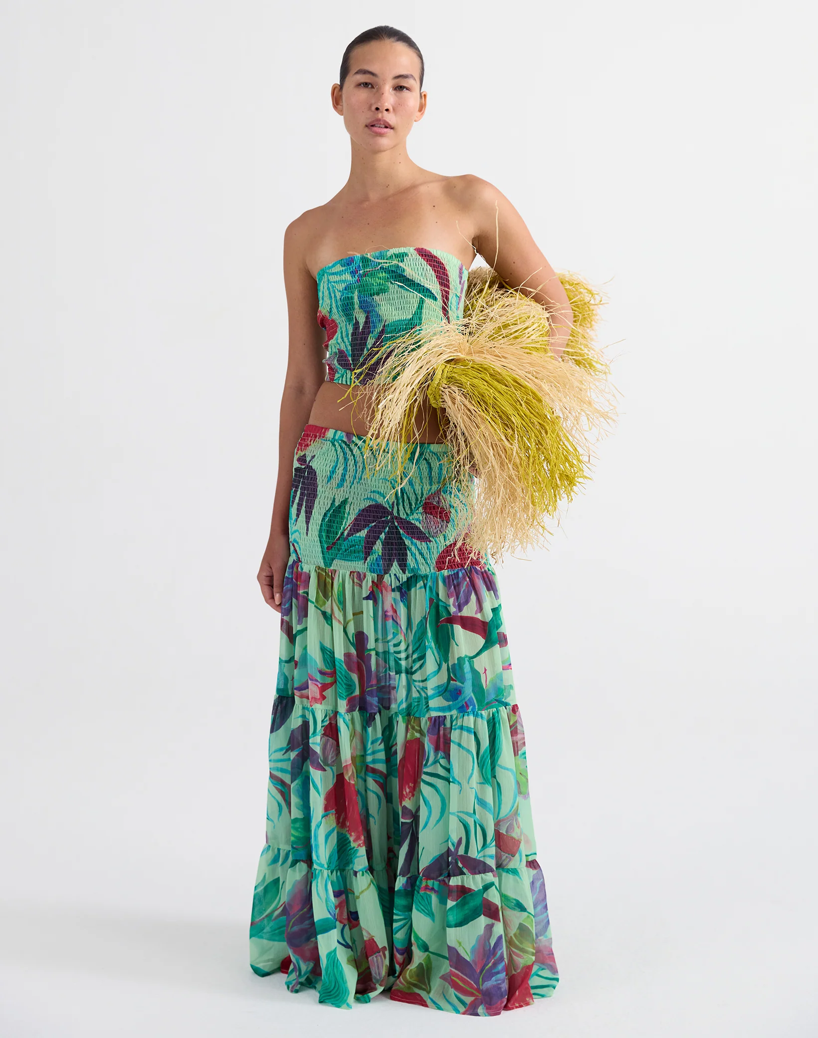 Pepper Smocked Bandeau Top | Multi - Image 3