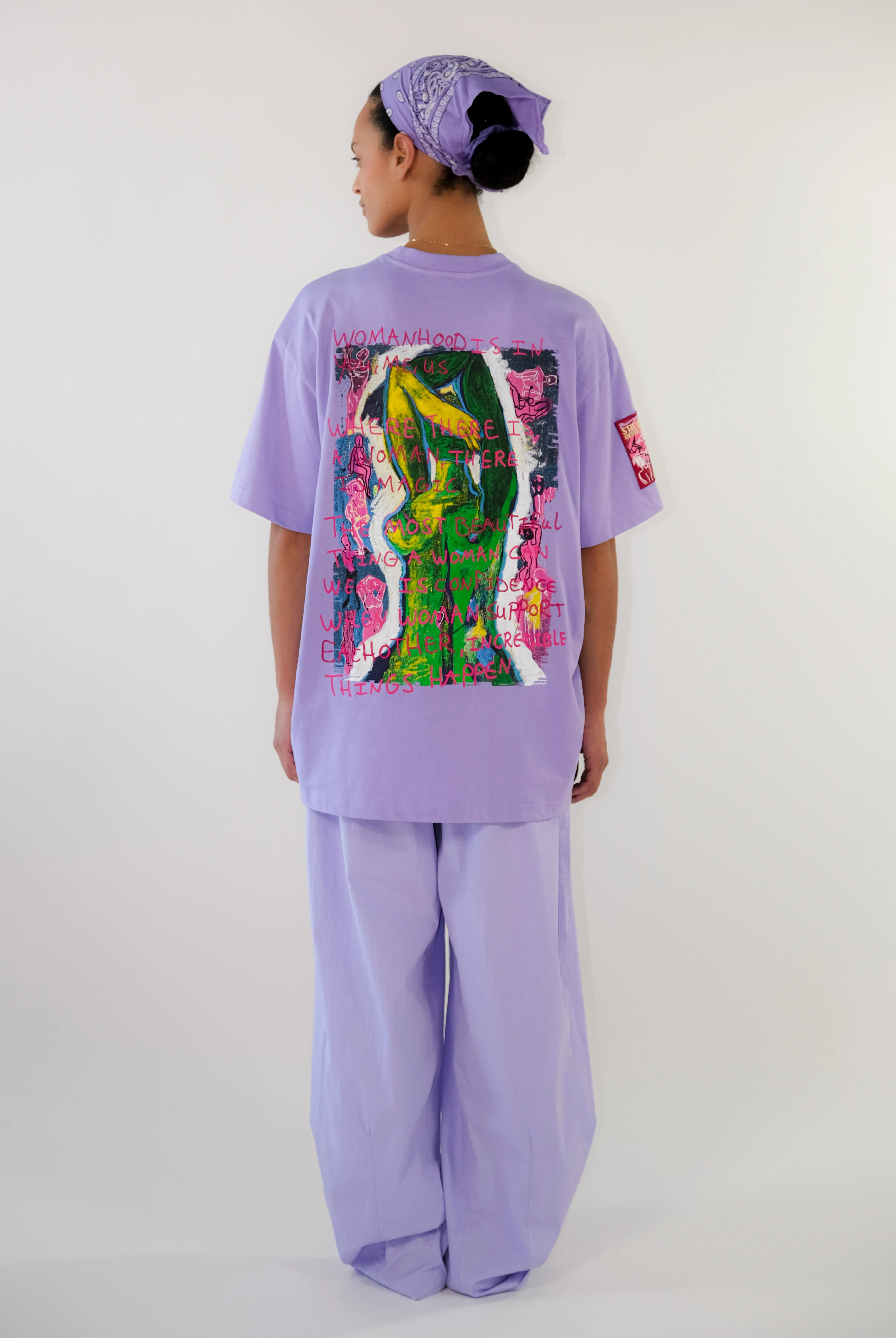 Sadé Oversized T-shirt | Purple - Image 2
