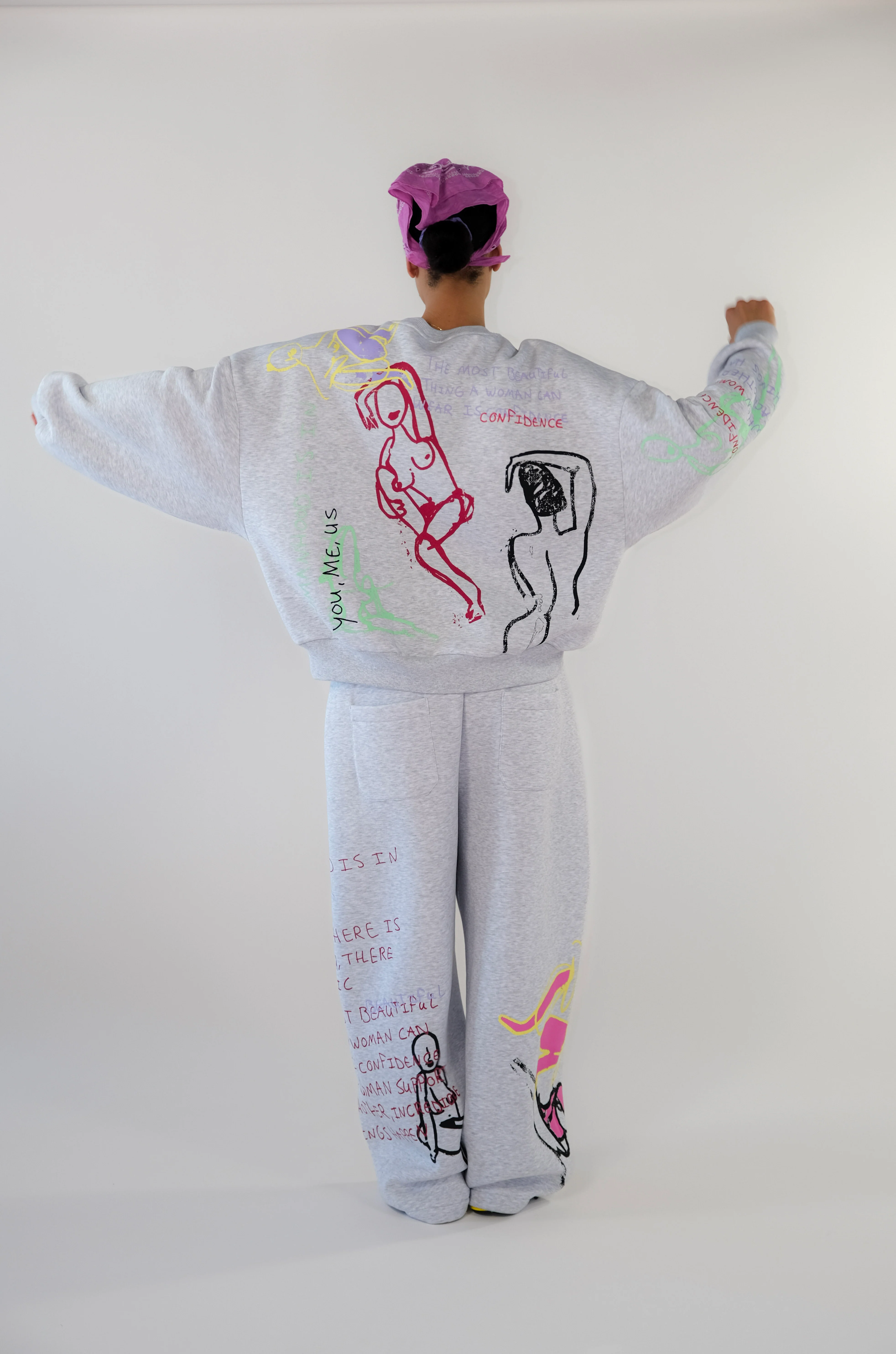 Sisters Balloon Sweatpants | Melange grey - Image 4