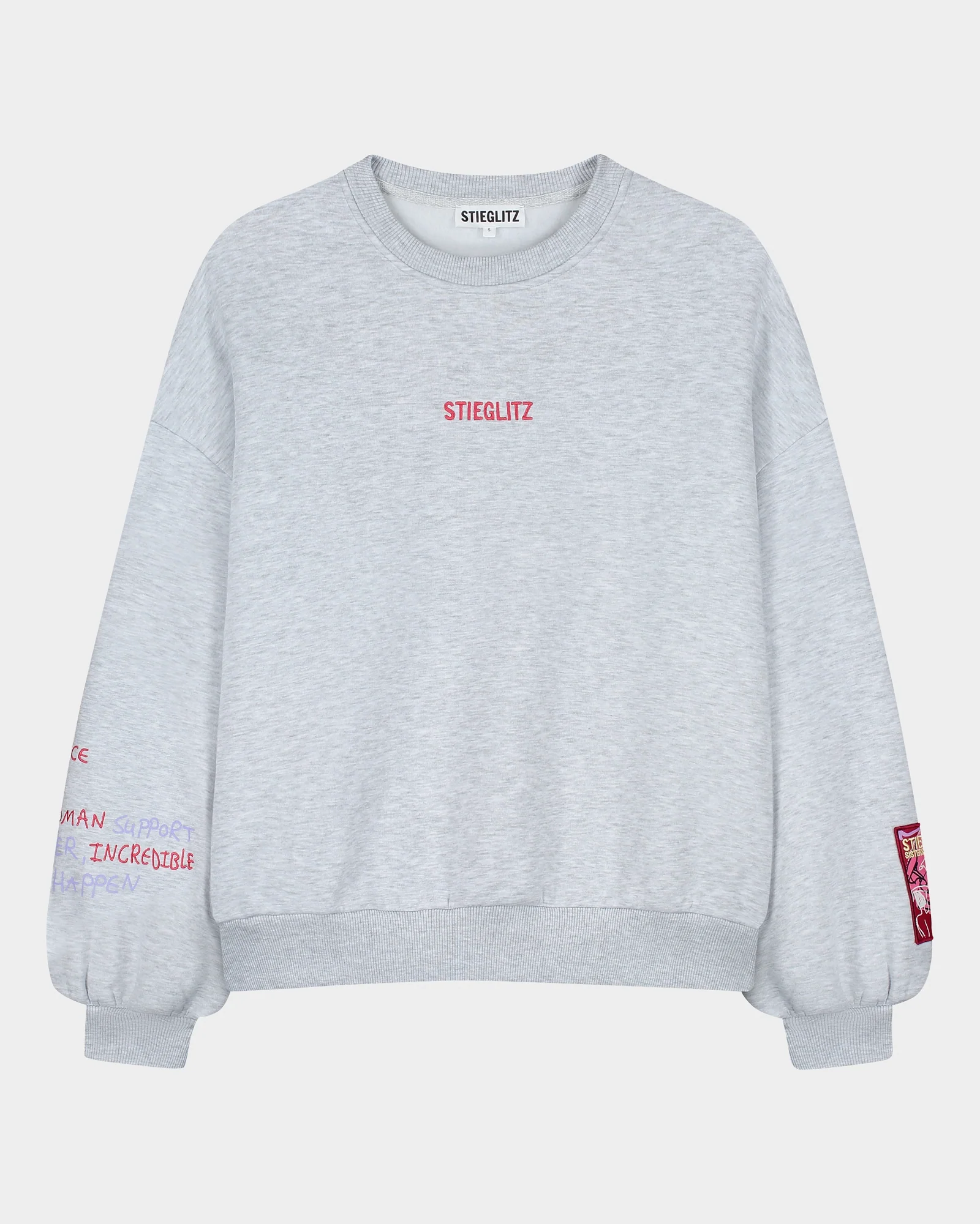 Sisters Oversized Sweater | Melange grey