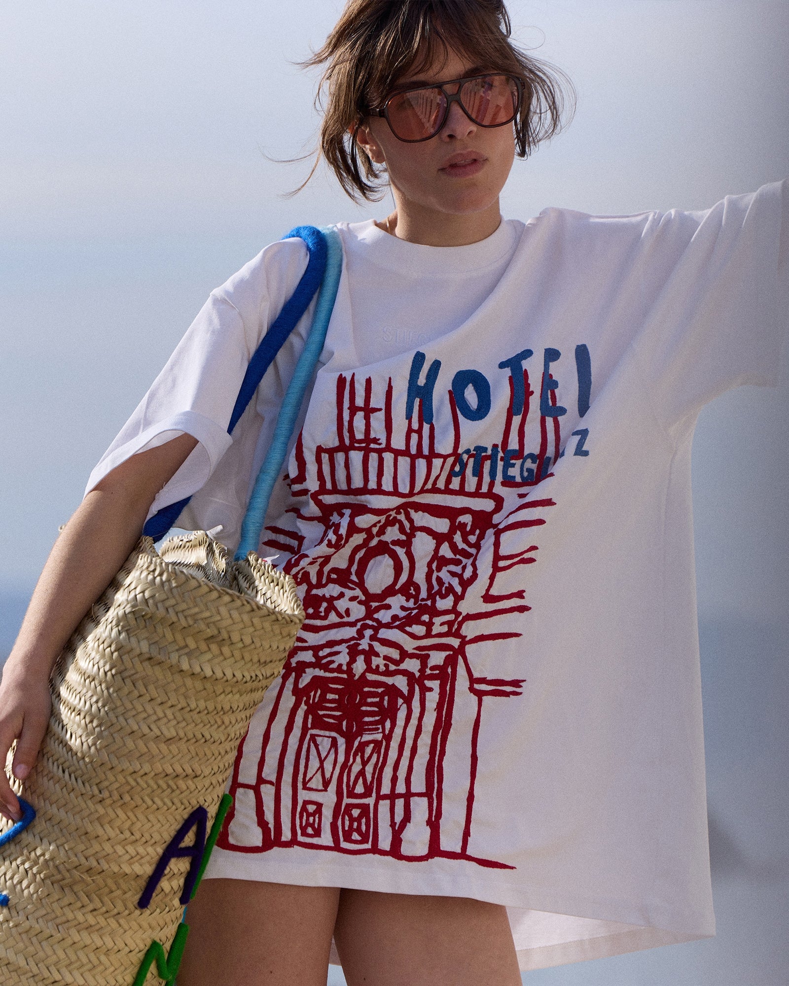 Stieglitz x Kilometre Hotel Stieglitz T-Shirt | White - Image 4