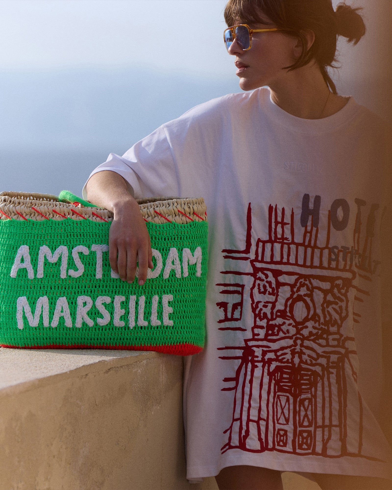 Stieglitz x Kilometre Hotel Stieglitz T-Shirt | White - Image 8