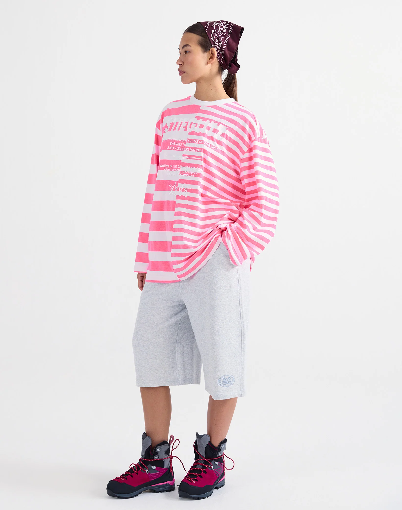 Tacito Wide Skate Longsleeve | Pink - Image 2