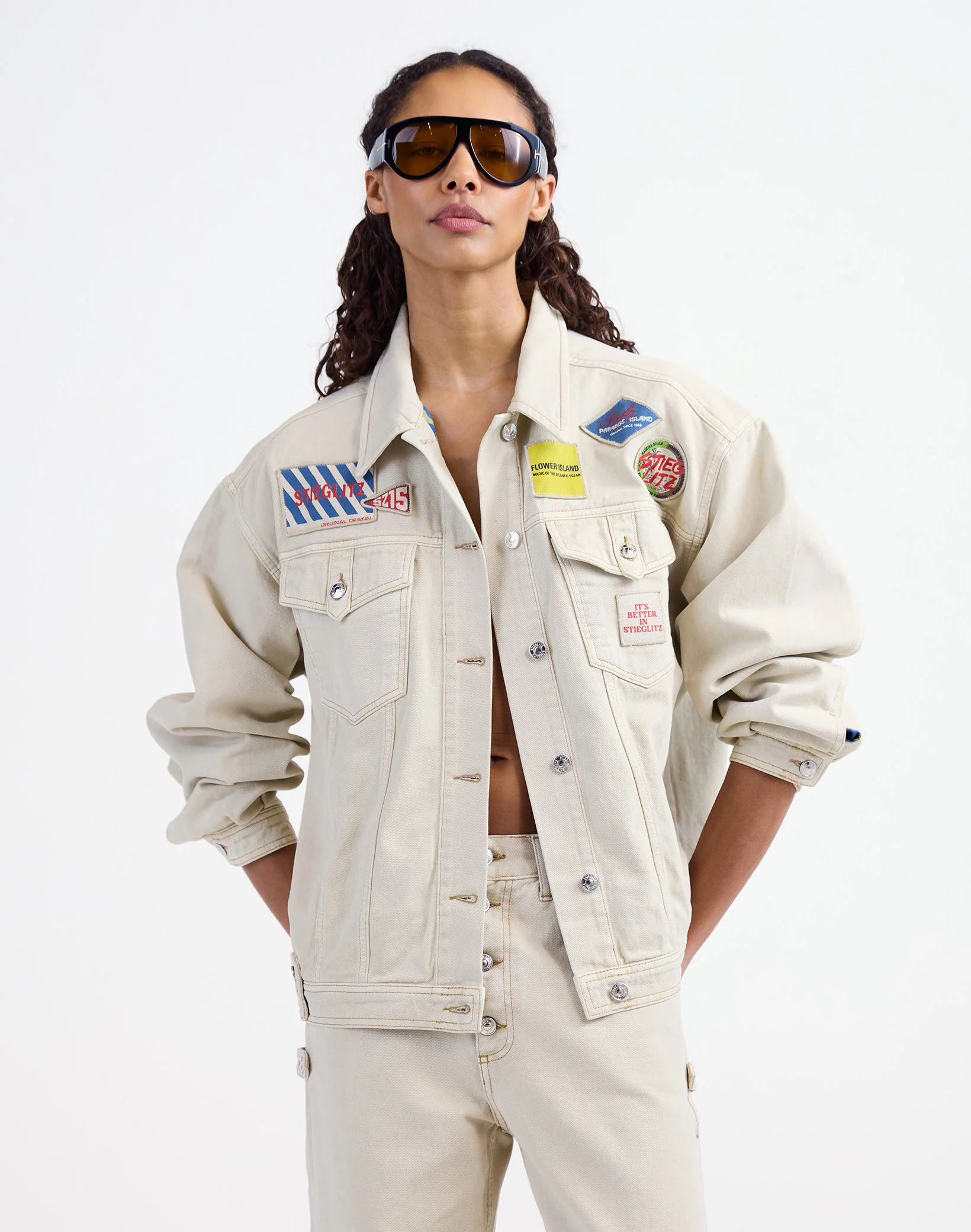 Taigo Denim Jacket | Beige